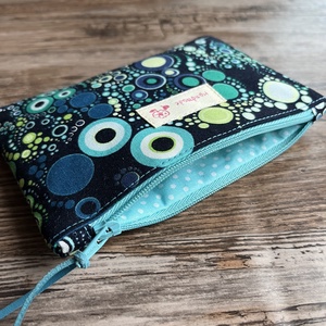 Buborék mintás neszesszer kék zöld boríték neszeszer irattartó erszény tok kártyatartó zsepitartó pénztárca - táska & tok - neszesszer - Meska.hu