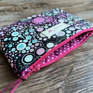 Rózsaszín mintás boríték neszesszer kártyatartó irattartó erszény tok zsepitartó kulcstartó pénztárca - táska & tok - pénztárca & más tok - kártyatartó & irattartó - Meska.hu