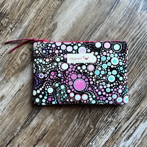 Rózsaszín mintás boríték neszesszer kártyatartó irattartó erszény tok zsepitartó kulcstartó pénztárca - Meska.hu