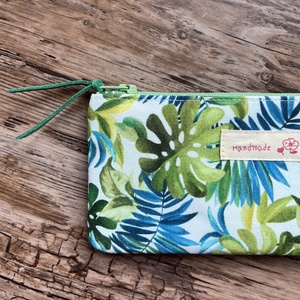 Trópusi levél mintás neszesszer tolltartó szemüvegtartó - táska & tok - neszesszer - Meska.hu