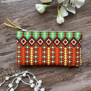 Azték mintás dekorvászon neszeszer irattartó ajándék születénap pedagógusnap gyereknap - Meska.hu