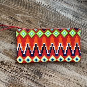 Azték mintás dekorvászon neszeszer irattartó ajándék születénap pedagógusnap gyereknap - táska & tok - neszesszer - Meska.hu