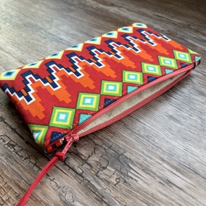 Azték mintás dekorvászon neszeszer irattartó ajándék születénap pedagógusnap gyereknap - táska & tok - neszesszer - Meska.hu