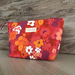 Lila-rózsaszín-sárga tavaszi virágos neszesszer pipere táska születésnap gyereknap pedagógusnap neszeszer - Meska.hu