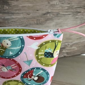 Nyuszi mintás neszesszer pipere táska születésnap gyereknap pedagógusnap neszeszer - táska & tok - neszesszer - Meska.hu