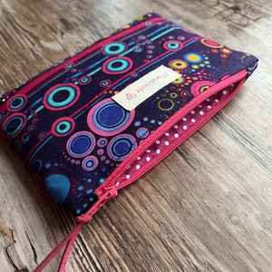 Lila buborék mintás boríték neszesszer irattartó tok erszény karácsony ajándék gyereknap pedagógus nap valentin nap - táska & tok - neszesszer - Meska.hu