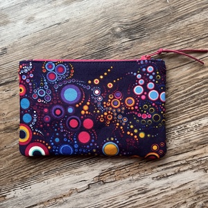 Lila buborék mintás boríték neszesszer irattartó tok erszény karácsony ajándék gyereknap pedagógus nap valentin nap - táska & tok - neszesszer - Meska.hu