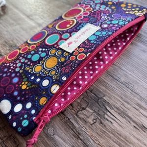 Színes buborék mintás tolltartó neszesszer szemüvegtartó tok erszény ajándék születésnap pedagógusnap gyereknap - táska & tok - neszesszer - Meska.hu