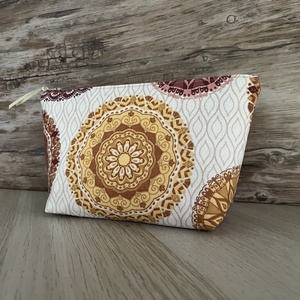 Mandala mintás vastagabb vászon neszeszer ajándék karácsony neszesszer pipere táska - táska & tok - neszesszer - Meska.hu