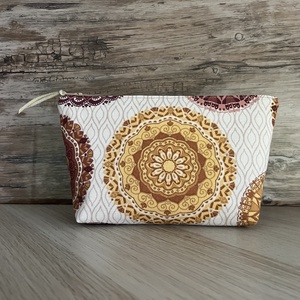 Mandala mintás vastagabb vászon neszeszer ajándék karácsony neszesszer pipere táska - táska & tok - neszesszer - Meska.hu