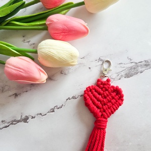 Szív formájú kulcstartó - táska & tok - kulcstartó & táskadísz - kulcstartó - Meska.hu