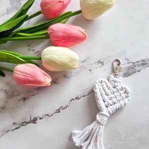 Szív formájú kulcstartó - táska & tok - kulcstartó & táskadísz - kulcstartó - Meska.hu