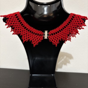 Kis kriza nyakék - ékszer - nyaklánc - gyöngyös nyaklánc - Meska.hu