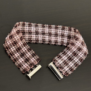 Rózsaszín pepita karkötő - ékszer - karkötő - gyöngyös karkötő - Meska.hu