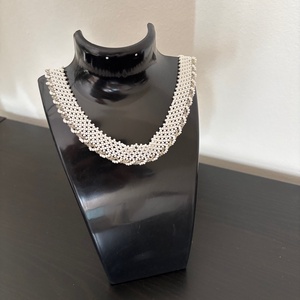 Gyöngyös nyaklánc, Ékszer, Nyaklánc, Gyöngyös nyaklánc, Gyöngyfűzés, gyöngyhímzés, MESKA