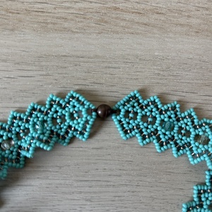 Gyöngyös nyakpánt - ékszer - nyaklánc - gyöngyös nyaklánc - Meska.hu