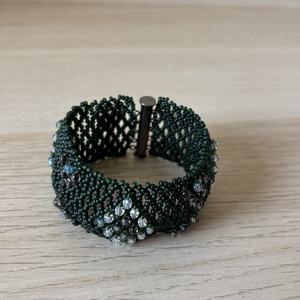 Gyöngyös karkötő, Ékszer, Karkötő, Gyöngyös karkötő, Ékszerkészítés, Gyöngyfűzés, gyöngyhímzés, MESKA