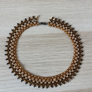 Borostyán gyöngyös nyaklánc - ékszer - nyaklánc - gyöngyös nyaklánc - Meska.hu