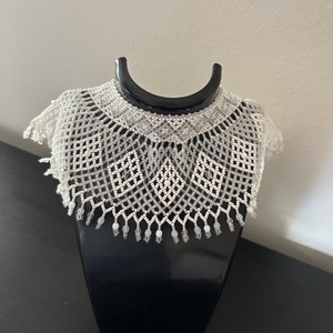 Fehér kriza nyaklánc - ékszer - nyaklánc - gyöngyös nyaklánc - Meska.hu