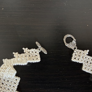 Ék-alakúnyaklánc - ékszer - nyaklánc - gyöngyös nyaklánc - Meska.hu