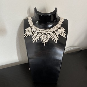 Gyöngyös nyakék - ékszer - nyaklánc - gyöngyös nyaklánc - Meska.hu