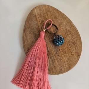 Kulcstartó táskadísz - Picea kéziszövött kendőből, Táska & Tok, Kulcstartó & Táskadísz, Kulcstartó, Ékszerkészítés, MESKA