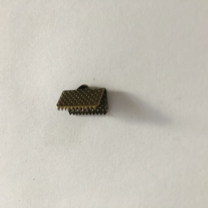 100 db sárgaréz színű szalagvég 13 mm, Kellékek & szerszámok, Gyöngyfűzés kellékek, Egyéb alkatrész, Ékszerkészítés, Ékszerkészítés, MESKA