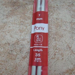 Pony kötőtű 7-es - szerszámok, eszközök - eszköz kötéshez, horgoláshoz - Meska.hu