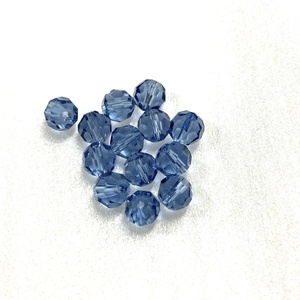  KÉK, CSISZOLT ÜVEGGYÖNGY, 6 MM-ES  - kellékek & szerszámok - gyöngyfűzés kellékek - üveggyöngy - Meska.hu