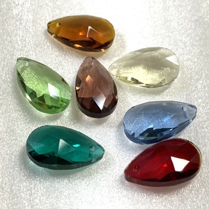 VEGYES SZÍNŰ, CSEPP ALAKÚ, CSISZOLT ÜVEGGYÖNGY, 15X9 MM-ES , Kellékek & szerszámok, Gyöngyfűzés kellékek, Üveggyöngy, , MESKA