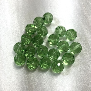 ZÖLD, CSISZOLT ÜVEGGYÖNGY, 8 MM-ES , Kellékek & szerszámok, Gyöngyfűzés kellékek, Üveggyöngy, , MESKA