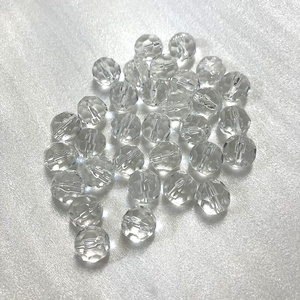 ÁTLÁTSZÓ, VÍZTISZTA, CSISZOLT ÜVEGGYÖNGY, 8 MM-ES , Kellékek & szerszámok, Gyöngyfűzés kellékek, Üveggyöngy, , MESKA
