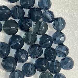 KÉK, CSISZOLT ÜVEGGYÖNGY, 6 MM-ES  - kellékek & szerszámok - gyöngyfűzés kellékek - üveggyöngy - Meska.hu