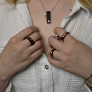 Fa gyűrű - ékszer - gyűrű - többköves gyűrű - Meska.hu