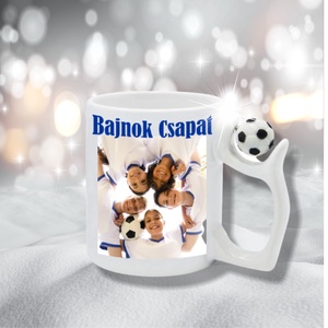 Focilabdás bögre saját fotóval - Meska.hu
