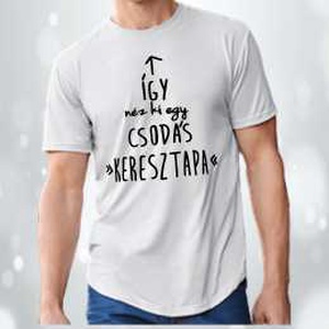 Póló Keresztapáknak, Ruha & Divat, Férfi ruha, Póló, Fotó, grafika, rajz, illusztráció, MESKA