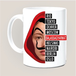 Pénzrablás bögre saját fotóval - női, Otthon & Életmód, Konyhafelszerelés, tálalás, Tálalás, Bögre & Csésze, Fotó, grafika, rajz, illusztráció, MESKA