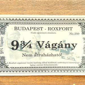 Roxfort Expressz vonatjegy csak nálam!!! - művészet - grafika & illusztráció - egyéb rajzok - Meska.hu