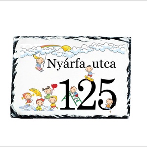 Házszámtábla óvodára, bölcsődére, Otthon & Életmód, Ház & Kert, Házszám, Fotó, grafika, rajz, illusztráció, MESKA