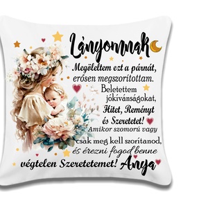 Egyedi lányos párna - Meska.hu