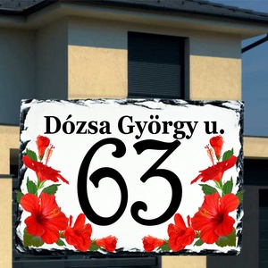 Házszámtábla, Otthon & Életmód, Ház & Kert, Házszám, Fotó, grafika, rajz, illusztráció, MESKA