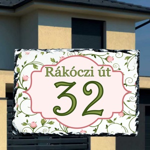 Házszámtábla, Otthon & Életmód, Ház & Kert, Házszám, Fotó, grafika, rajz, illusztráció, MESKA