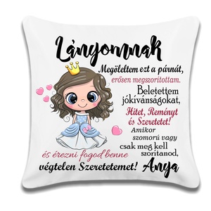 Egyedi párna lányoknak, Otthon & Életmód, Babaszoba, gyerekszoba, Gyerek díszpárna, Fotó, grafika, rajz, illusztráció, MESKA