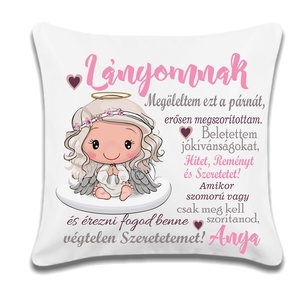 Egyedi párna lányoknak, Otthon & Életmód, Babaszoba, gyerekszoba, Gyerek díszpárna, Fotó, grafika, rajz, illusztráció, MESKA