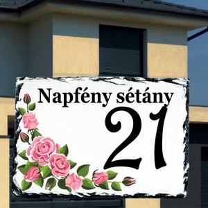Házszámtábla, Otthon & Életmód, Ház & Kert, Házszám, Fotó, grafika, rajz, illusztráció, MESKA