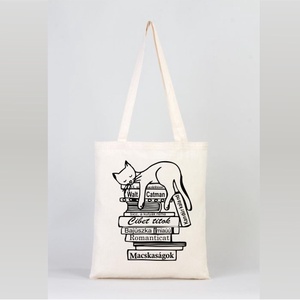 Egyedi cicás vászon táska - táska & tok - bevásárlás & shopper táska - shopper, textiltáska, szatyor - Meska.hu