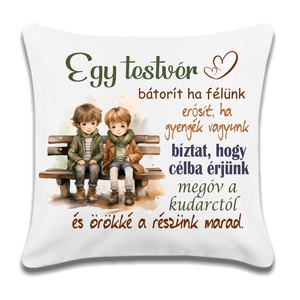 Egyedi párna testvéreknek, Otthon & Életmód, Babaszoba, gyerekszoba, Gyerek díszpárna, Fotó, grafika, rajz, illusztráció, MESKA