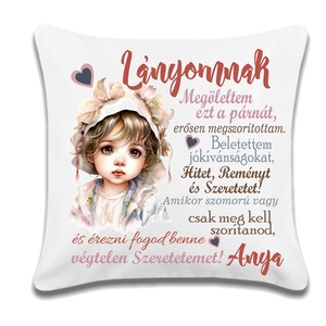 Egyedi párna lányoknak, Otthon & Életmód, Babaszoba, gyerekszoba, Gyerek díszpárna, Fotó, grafika, rajz, illusztráció, MESKA