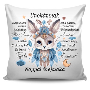 Egyedi párna Unokának, Otthon & Lakás, Babaszoba, gyerekszoba, Gyerek díszpárna, Fotó, grafika, rajz, illusztráció, MESKA