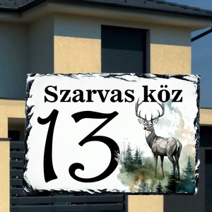 Házszámtábla, Otthon & Életmód, Ház & Kert, Házszám, Fotó, grafika, rajz, illusztráció, MESKA